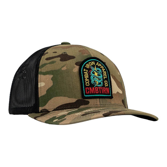 NEON DEFENDER PATCH SNAPBACK HAT - One Revolver Surfboards