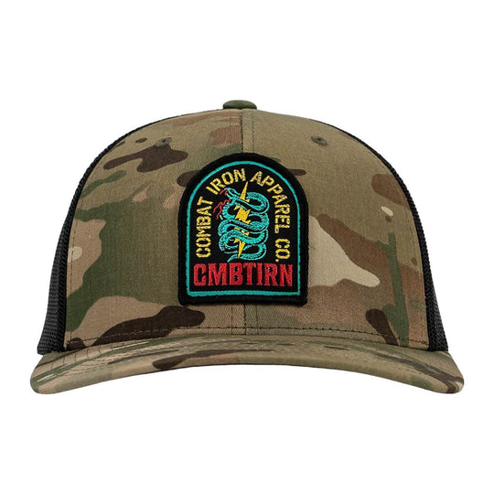 NEON DEFENDER PATCH SNAPBACK HAT - One Revolver Surfboards