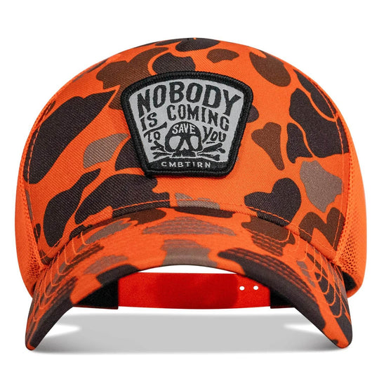 Nobody Is Coming To Save You Skull Patch Snapback Hat - One Revolver Surfboards