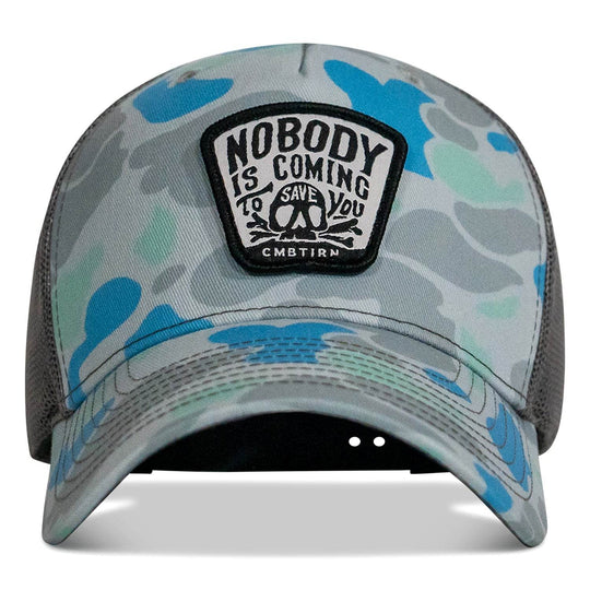Nobody Is Coming To Save You Skull Patch Snapback Hat - One Revolver Surfboards