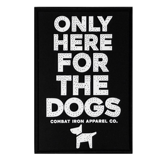 Only Here For The Dogs PVC Patch - One Revolver Surfboards