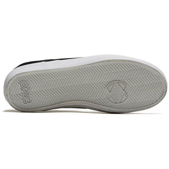OPUS HONEY SLIP BLACK SUEDE/WHITE SKATEBOARD SHOES - One Revolver Surfboards