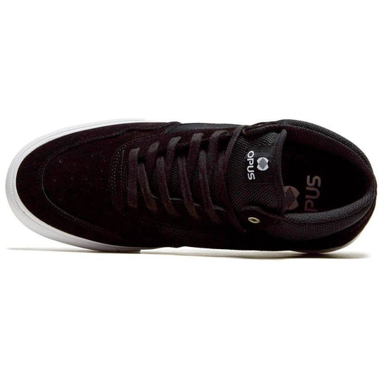 OPUS STANDARD MID BLACK/WHITE SKATEBOARD SHOES - One Revolver Surfboards