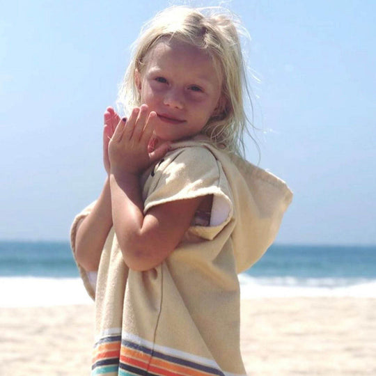 Retro Sand Changing Towel Poncho - Kids (Small) - One Revolver Surfboards