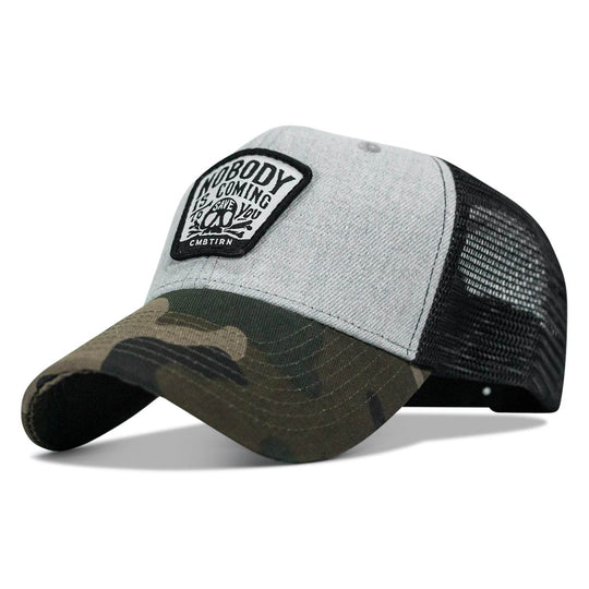 Nobody Is Coming To Save You Skull Patch Snapback Hat - One Revolver Surfboards
