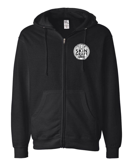 SKiN GRAFT Records “Logo” Zip-Up Hooded Sweatshirt - One Revolver Surfboards