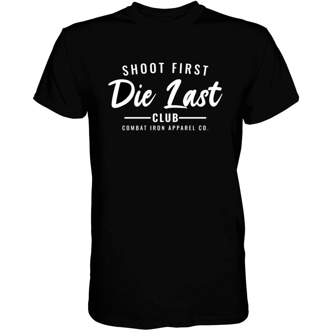 Shoot First. Die Last. Tactical Athlete Club Men's T-Shirt - One Revolver Surfboards