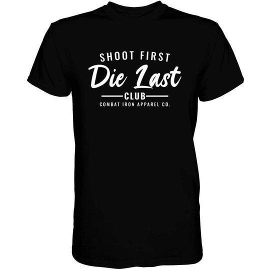 Shoot First. Die Last. Tactical Athlete Club Men's T-Shirt - One Revolver Surfboards