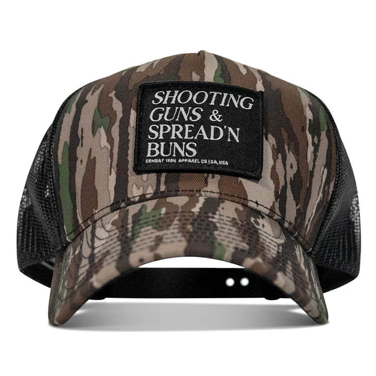Shooting Guns & Spread'n Buns Patch Snapback Hat - One Revolver Surfboards