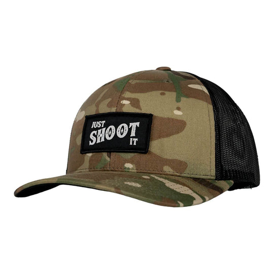 Just Shoot It Patch Snapback Hat - One Revolver Surfboards