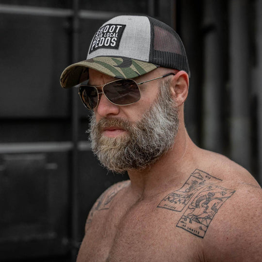 Shoot Your Local Pedos Patch Snapback - One Revolver Surfboards