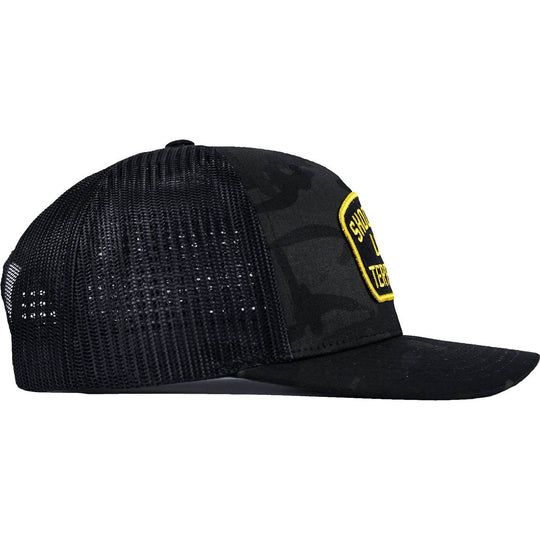 Shoot Your Local Terrorists Patch Snapback Hat - One Revolver Surfboards