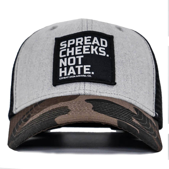 SPREAD CHEEKS. NOT HATE. Patch Snapback HAT - One Revolver Surfboards
