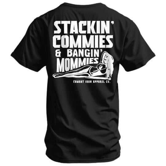 Stackin' Commies & Bangin' Mommies Men's T-Shirt - One Revolver Surfboards