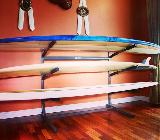 Freestanding Surfboard Floor Rack | 3 Surfboards - One Revolver Surfboards