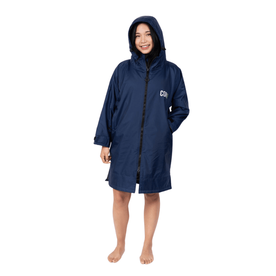 Waterproof Swim Parka (Navy Blue) - One Revolver Surfboards
