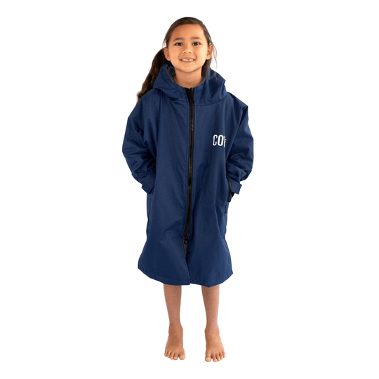 Waterproof Swim Parka (Navy Blue) - One Revolver Surfboards