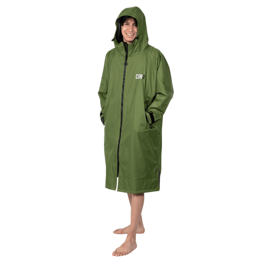 Waterproof Swim Parka (COR Green) - One Revolver Surfboards