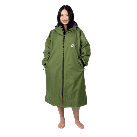 Waterproof Swim Parka (COR Green) - One Revolver Surfboards