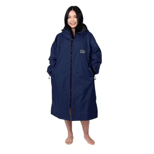 Waterproof Swim Parka (Navy Blue) - One Revolver Surfboards