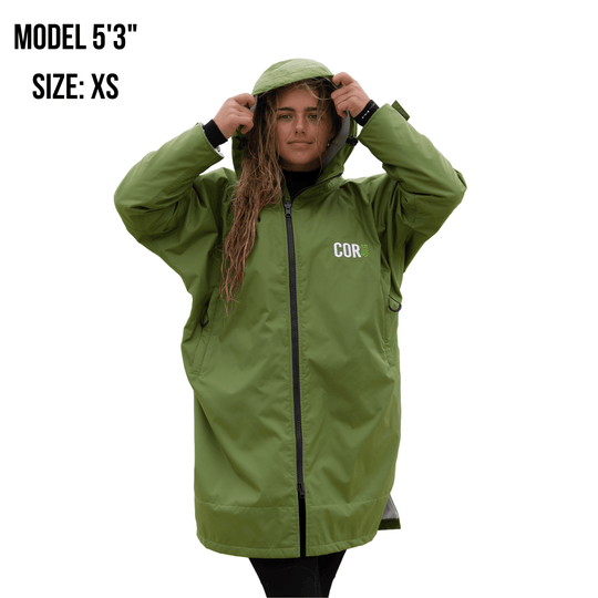 Waterproof Swim Parka (COR Green) - One Revolver Surfboards