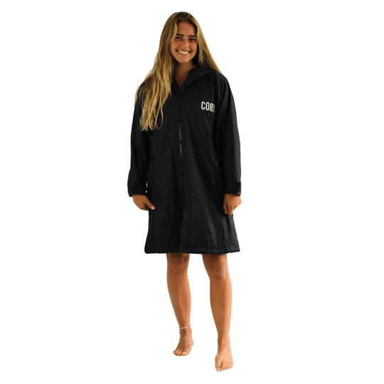 Waterproof Swim Parka | XS-XL (Black) - One Revolver Surfboards