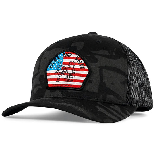 Take No Shit American Flag Patch SnapBack - One Revolver Surfboards