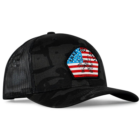 Take No Shit American Flag Patch SnapBack - One Revolver Surfboards