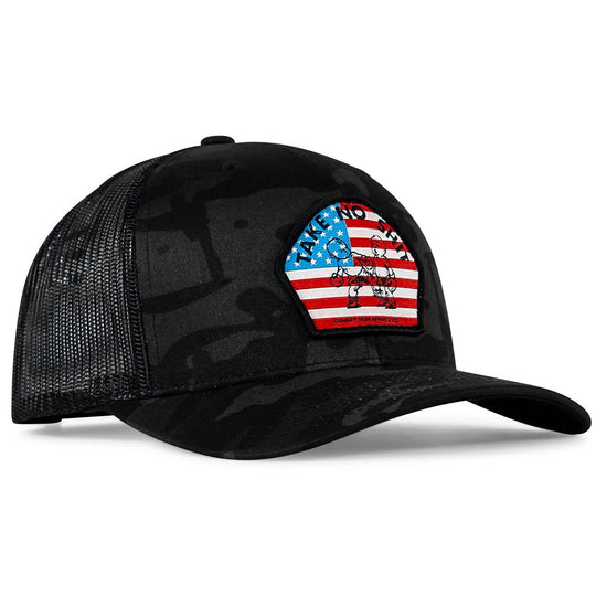 Take No Shit American Flag Patch SnapBack - One Revolver Surfboards