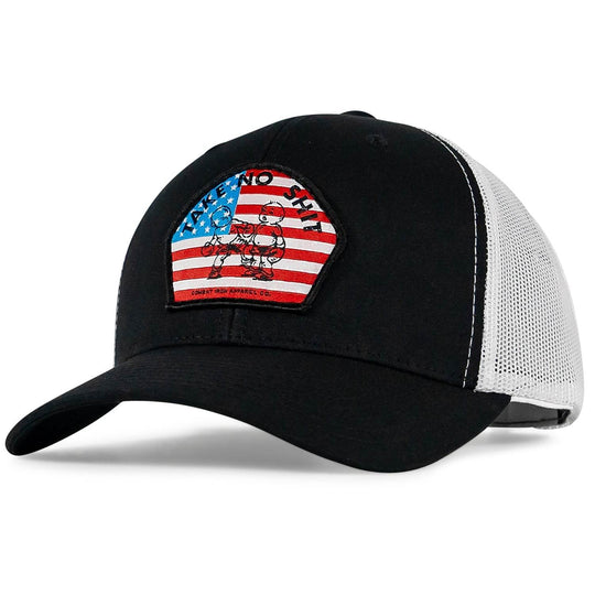 Take No Shit American Flag Patch SnapBack - One Revolver Surfboards