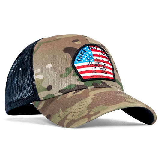 Take No Shit American Flag Patch SnapBack - One Revolver Surfboards