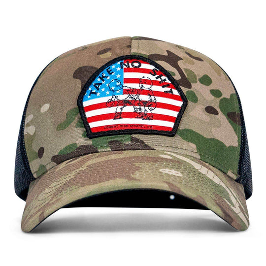 Take No Shit American Flag Patch SnapBack - One Revolver Surfboards