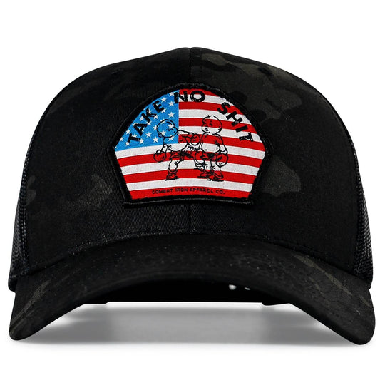 Take No Shit American Flag Patch SnapBack - One Revolver Surfboards