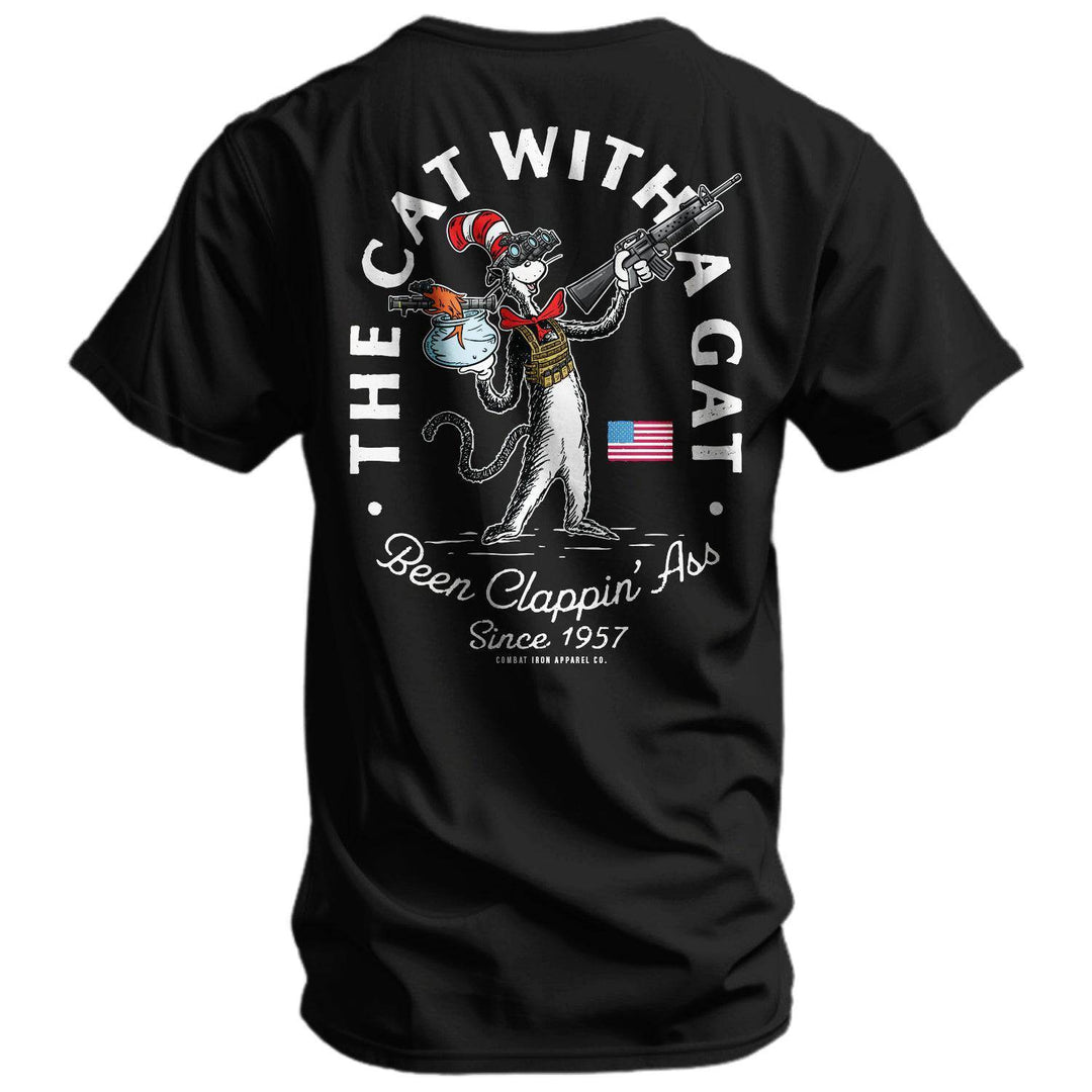 The Cat With A Gat Remix Men's T-Shirt - One Revolver Surfboards