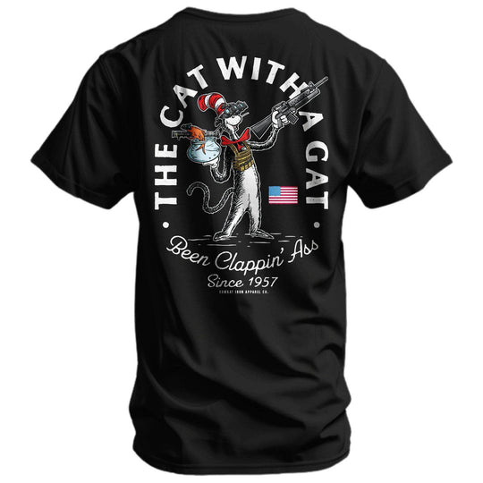 The Cat With A Gat Remix Men's T-Shirt - One Revolver Surfboards