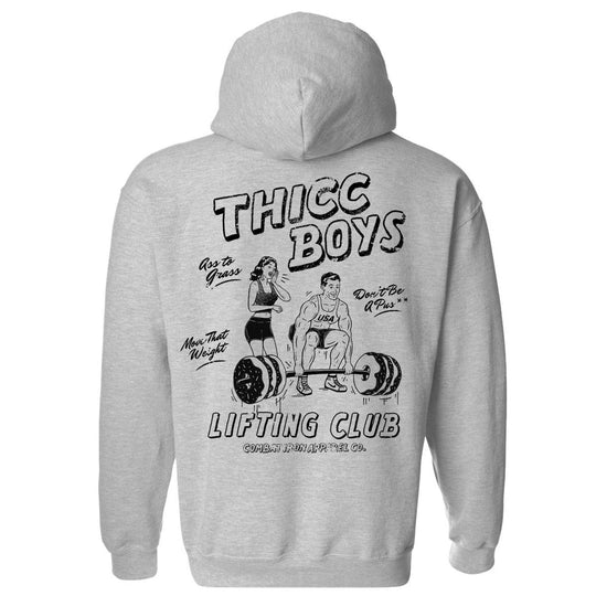 Thicc Boys Lifting Club Men's Hoodie - One Revolver Surfboards
