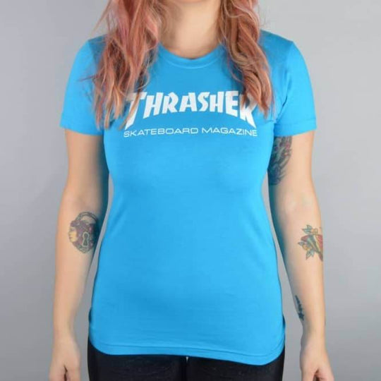 Thrasher Skate Mag Women's Teal T-Shirt - One Revolver Surfboards