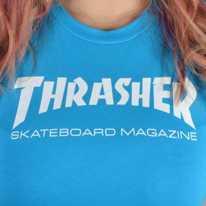 Thrasher Skate Mag Women's Teal T-Shirt - One Revolver Surfboards