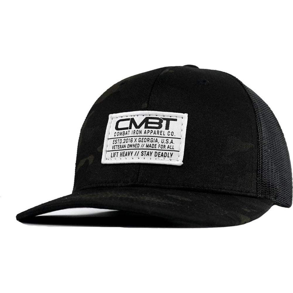 Branded CMBT White Labeled Snapback Hat - One Revolver Surfboards