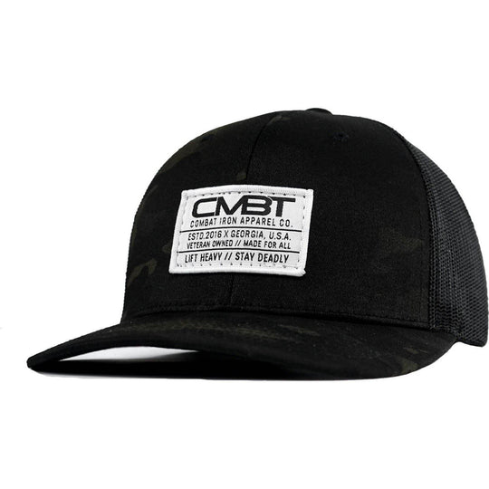 Branded CMBT White Labeled Snapback Hat - One Revolver Surfboards