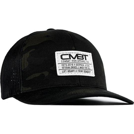 Branded CMBT White Labeled Snapback Hat - One Revolver Surfboards