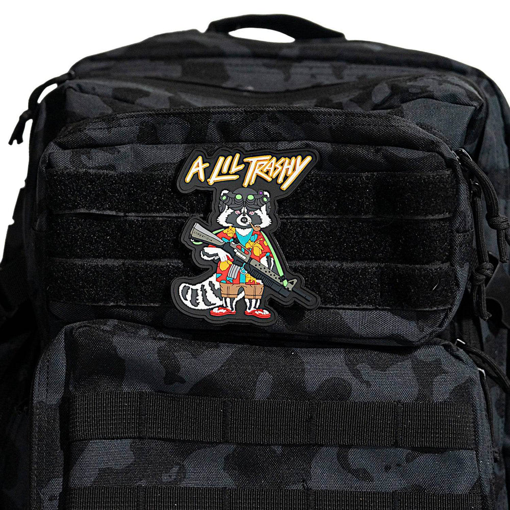 A Lil Trashy Tactical Racoon PVC Patch - One Revolver Surfboards