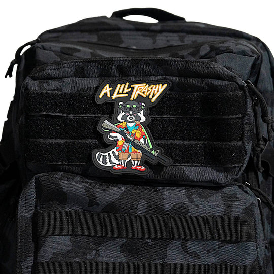 A Lil Trashy Tactical Racoon PVC Patch - One Revolver Surfboards