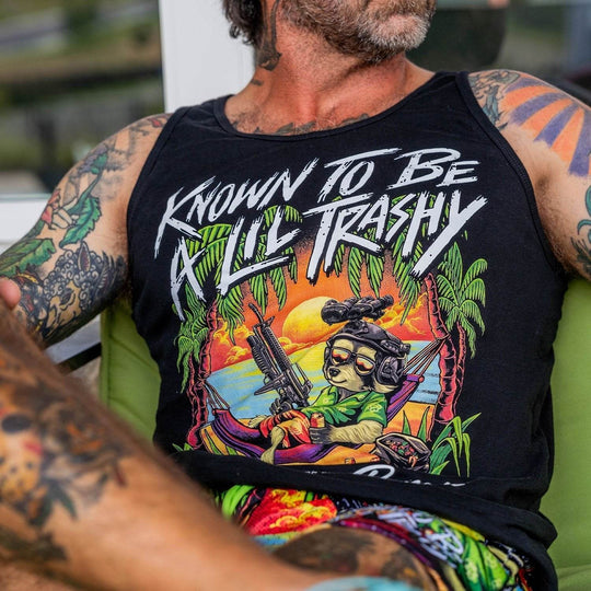 Known To Be A Lil Trashy Raccoon Men's Tank - One Revolver Surfboards
