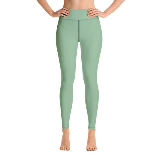Women's Tropical Dark Sea's Yoga Leggings - One Revolver Surfboards