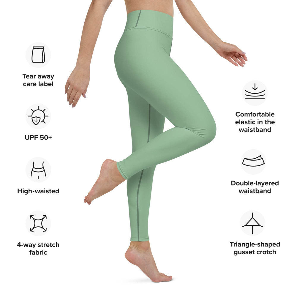 Women's Tropical Dark Sea's Yoga Leggings - One Revolver Surfboards