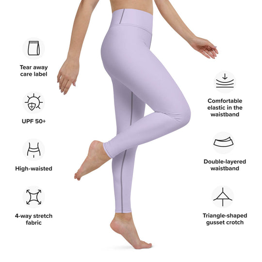 Women's Tropical Purple Sunset Yoga Leggings - One Revolver Surfboards