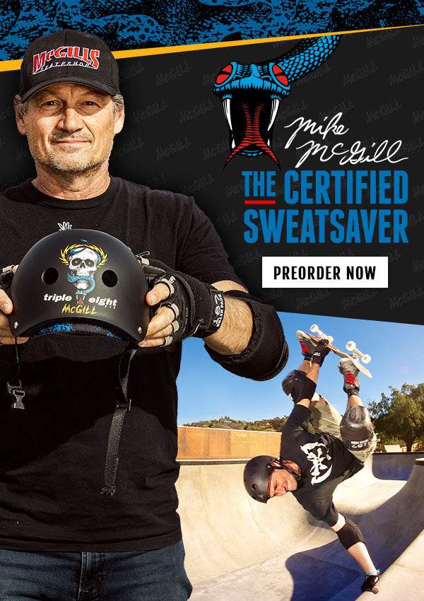 Triple Eight Mike McGill Signature Edition Certified Sweatsaver Skateboard Helmet - One Revolver Surfboards
