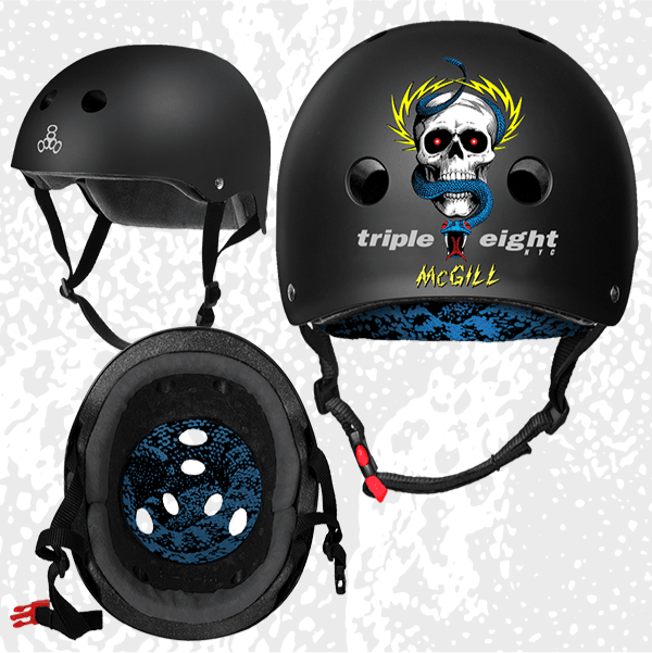 Triple Eight Mike McGill Signature Edition Certified Sweatsaver Skateboard Helmet - One Revolver Surfboards