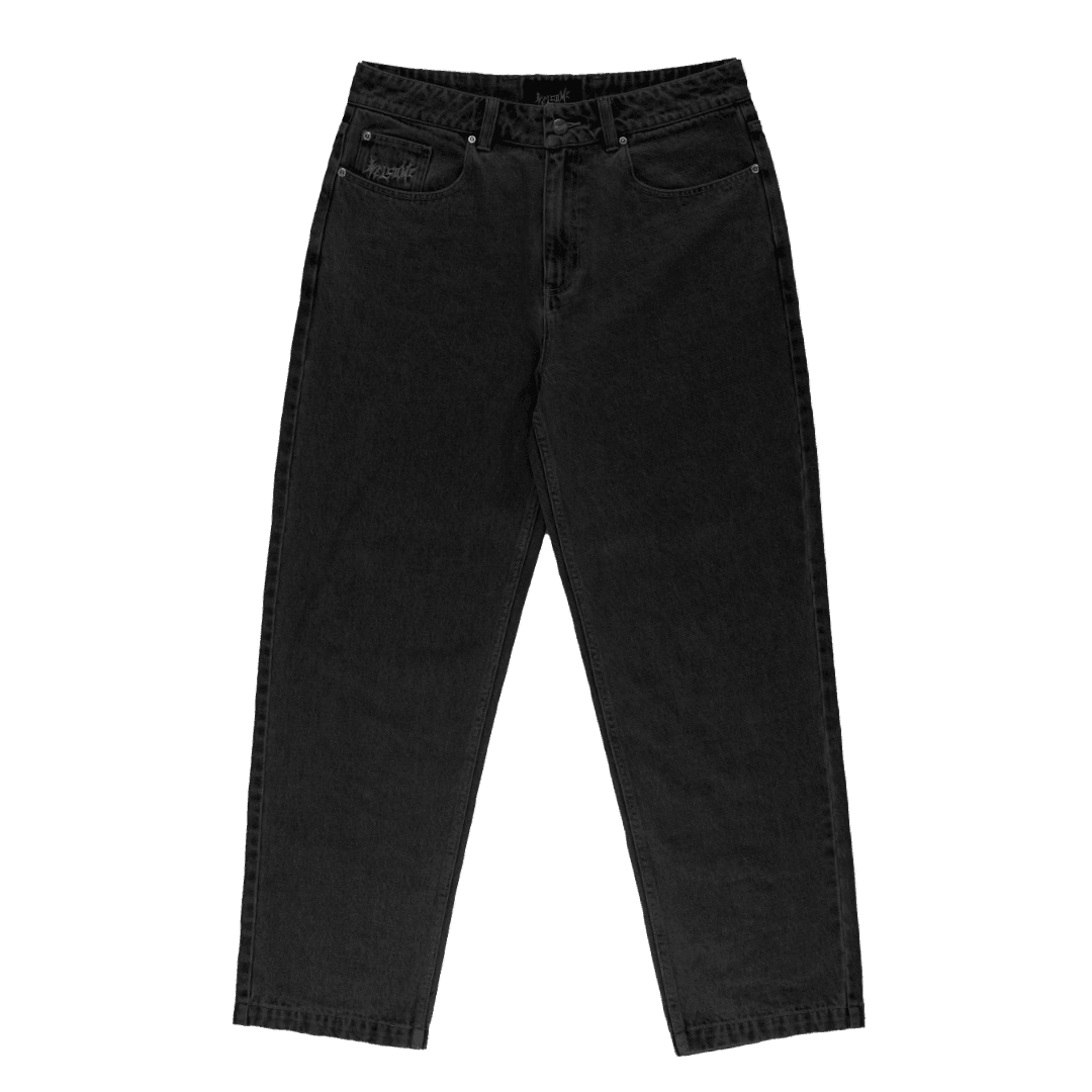 Welcome Immortal Washed Black Denim Pants - One Revolver Surfboards